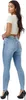 Jeans skinny a vita alta da donna Tazzio F107, azzurro, Anteprima dell’immagine prodotto 3