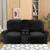 8-teiliger Stretch Samt Hussen Recliner Sofabezug mit Produktbild-Vorschau 8