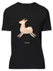 Mr. & Mrs. Panda Tshirt Lama Springen - Schwarz - Geschenk, Produktbild-Vorschau 1