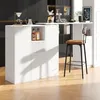 Flieks Table de bar pivotant à 360°, table de salle à Voir les images du produit 2