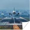 MuchoWow® Poster Flugzeug landet in China 100x100 cm - Produktbild-Vorschau 1