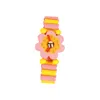 Holz-Armbanduhr für Kinder, Blumendesign– Lernuhr mit Produktbild-Vorschau 1