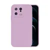 A purple phone case is shown from the back, with the phone screen visible on the right side. Produktbild-Vorschau