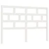 vidaXL Kopfteil Weiß 146x4x100 cm Massivholz Kiefer - Produktbild-Vorschau 2