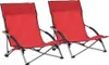vidaXL Klappstühle, 2 Stück, roter Stoff Produktbild-Vorschau 7