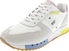A single white sneaker with colorful accents. Produktbild-Vorschau