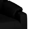 Close-up of the armrest and cup holder of a black chair. Náhľad obrázku produktu
