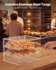 SucceBuy Vitrína na pečivo s tromi úrovňami, priehľadná Náhľad obrázku produktu 6