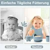 8-teiliges Babybesteckset, Silikon rutschfest mit Saugnapf, Produktbild-Vorschau 5