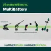 A marketing image showcasing various Hammersmith power tools that are compatible with the MultiBattery system. Produktbild-Vorschau