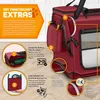 TRESKO® prepravka pre psov skladacia červená (D 70x52x52cm) Náhľad obrázku produktu 3