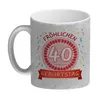 Witziger Glitzer-Kaffeebecher für den 40. Geburtstag mit Produktbild-Vorschau 2