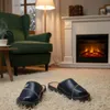 Herren Kunstleder Hausschuhe Pantoffeln Klassische Slippers Produktbild-Vorschau 5