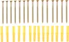 A set of screws and wall plugs arranged in two rows against a white background. Náhled obrázku produktu