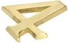 KOTARBAU® 3D Hausnummer Ziffer"4" aus Messing 10 cm Produktbild-Vorschau 5