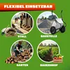 GARDEBRUK Schubkarre 2 Rad 150kg 100L Stahlfelge 2 Produktbild-Vorschau 8