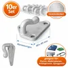 10x Planenhaken für Anhänger Metall – Spannhaken 41x51cm Produktbild-Vorschau 1