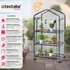 Mobilní fóliový skleník se 3 policemi 69x49x133cm - Náhled obrázku produktu 3