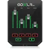 A black audio mixer with green LED level indicators and buttons. Produktbild-Vorschau