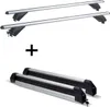 Skiträger ausziehbar + Alu Dachträger RB003 kompatibel mit Produktbild-Vorschau 1