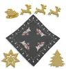 Tischdecke Weihnachten 85x85 cm Schneemann Stickerei Produktbild-Vorschau 5