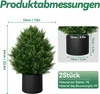 JOIEYOU 2 kusy umělé rostliny 60 cm umělé rostliny z PE Náhled obrázku produktu 2