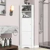 Hoekkast voor de badkamer, hoekbadkamerkast met 2 vakken en Productafbeelding-voorbeeld 4