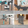 KESSER® Kaminschutzgitter mit Tür Metall Ofenschutzgitter Produktbild-Vorschau 4