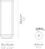 2,2 W batteriebetriebene dunkelgraue LED-Hauslaterne IP54 Produktbild-Vorschau 4