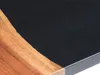 Esstisch 140x90 Akazie Baumkante mit Epoxidharz schwarz Produktbild-Vorschau 5