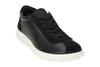 A black leather sneaker with a white sole is shown against a white background. Náhled obrázku produktu
