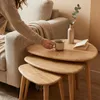 Couchtisch-Set, 3-teilig, Transparent Kastanienbraun, aus Produktbild-Vorschau 1