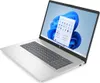 A silver HP laptop is shown from a diagonal angle against a white background. Produktbild-Vorschau