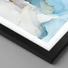 Gerahmtes Poster - Schwarzer Rahmen - Marmor Modern Blau - Produktbild-Vorschau 2