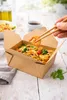 Menübox aus Pappe – Lunchbox Take-away – Braun – 225×165×88 Produktbild-Vorschau 5