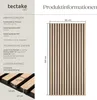 tectake® Akustikpaneele Sonic Wall Holzoptik in Eiche hell Produktbild-Vorschau 5