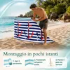 Lantigo Paravento da Spiaggia Ancora rossa e blu 10m | Anteprima dell’immagine prodotto 8