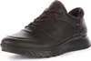 A black leather sneaker is shown against a white background. Náhled obrázku produktu