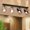 ZMH Deckenlampe Industrial  Wohnzimmer 4 Flammig E14 Produktbild-Vorschau 1