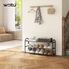 WOLTU Schuhablage Schuhregal Ständer, 3 Schicht für 12 Produktbild-Vorschau 2