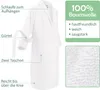 Celodoro Damen und Herren Bademantel mit Kapuze - Weiß XL Produktbild-Vorschau 2