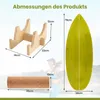 Planche d'équilibre COSTWAY en bois de bouleau, planche Voir les images du produit 3