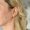 MATERIA Herz Ohrstecker Damen klein mit weißen Zirkonia - Produktbild-Vorschau 2