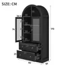 Armoire haute de 170 cm avec étagères, tiroirs et portes, Voir les images du produit 7