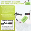 2x Li-Ion Akku 3.7V 1600mAh mit SM-2P Stecker + USB Kabel – Produktbild-Vorschau 5