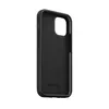 The back of a black phone case with a brown interior lining. Anteprima dell’immagine prodotto