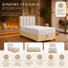 Trinity K-1 Einzelbett 90x200 Creme | Boxspringbett mit Produktbild-Vorschau 7
