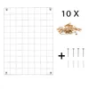 A grid panel with clothespins and screws, suggesting it's a display or organizational item. Náhľad obrázku produktu