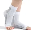 INF 1 paar korte compressiekousen met open teen Wit XXL Productafbeelding-voorbeeld 5