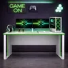Bureau de jeu Homidea Vortex, 150 cm, noir/vert – Bureau Voir les images du produit 3